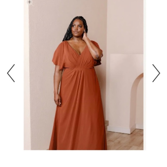 Revelry Gwen chiffion bridesmaids dress - Picture 1 of 6